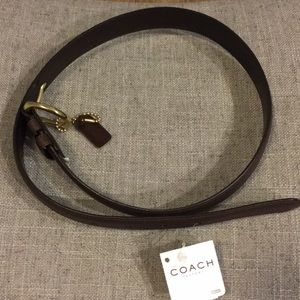 Coach brown leather belt. Never worn.